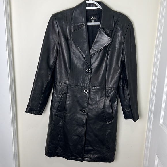 Solo Vintage Canada Made Leather Outerwear Jacket Size Medium - Picture 14 of 15